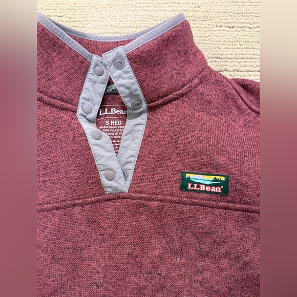 LL Bean Fleece Snap Pullover - Picture 2 of 6
